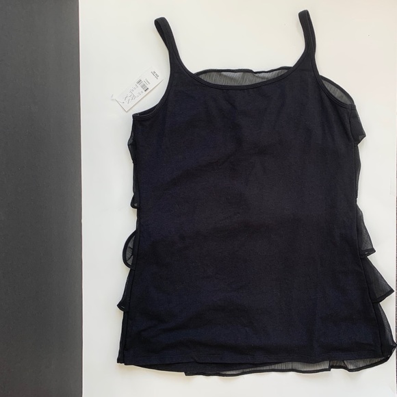 NY&Co Black Ruffle Shell - Picture 5 of 8